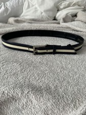 Saint Laurent Original Gürtel Marine 80 Aus Leder 