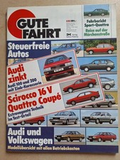 Gute Fahrt - Zeitschrift VW Audi Porsche - Scirocco 16V Quattro Coupe - 1985