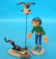 4693 GASTON LAGAFFE mit Katze + Möwe : MAXI Figuren-Set : Firma Pixi 
