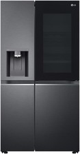LG Side-by-Side Kühlschrank GSXV90MCAE 635 L Festwasser Schwarz ( B - 3231 )