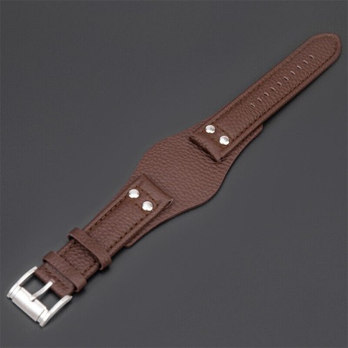 22mm echtleder uhrenarmband - echtleder,