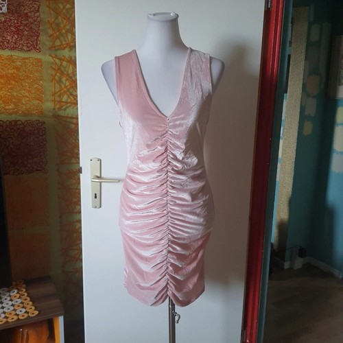 Rosa samt partykleid - partykleid, sexy