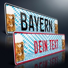 Bayern Schild | Wunschtext |