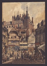 Gien Loiret Loire France Aquarell watercolor drawing dessin Zeichnung 1860