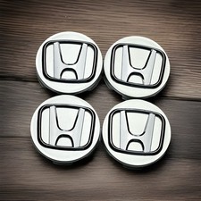 4x 69mm für Honda Radkappen Nabendeckel Alufelgen Wheel Cap Felgendeckel Silber