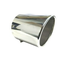 CARTUNER Edelstahl Auspuffblende Endrohr Blende Auspuff 100mm Anschluß 70-95mm