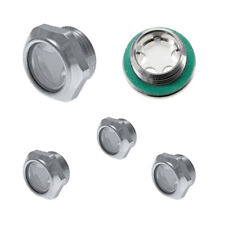 Ölauge Ölstandsauge Ölschauglas Kontrollauge Ölanzeige Aluminium mit Reflektor