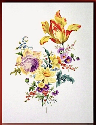 Blumen aquarell original - original, sign