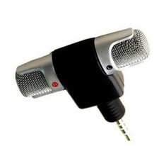 Elektret Stereo Kondensator TRRS Mikrofon mit 3.5mm Klinkenstecker  Smartfon