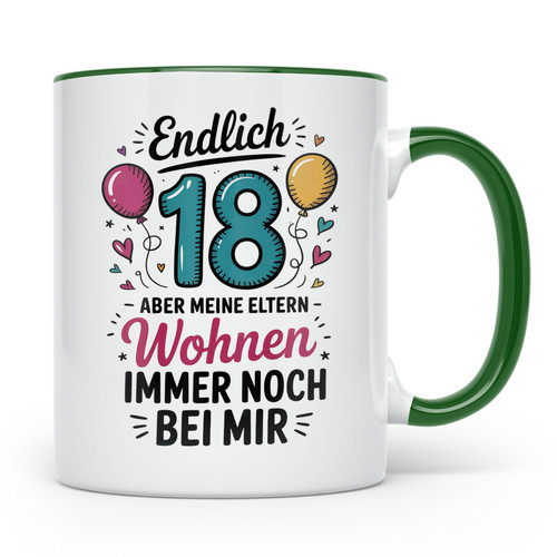 Endlich geburtstag tasse - endlich,