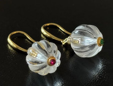 Feine Ohrringe Bergkristall