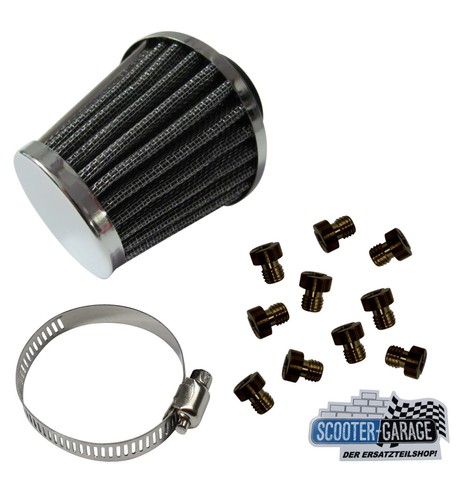 Sport luftfilter chrom - sport, +
