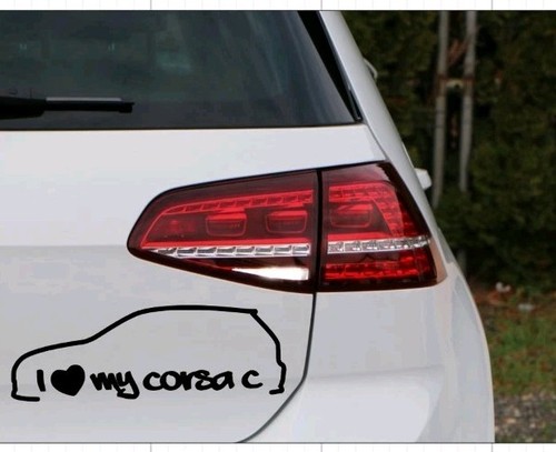 Love corsa c aufkleber - c,