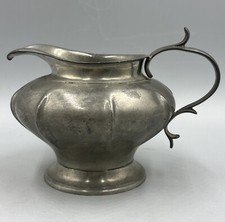 Antike Zinnkanne Silber Zinn