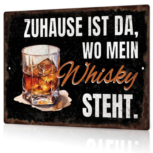 Blechschild whisky vintage - blechschild,