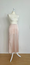 Damen Satin Midi Rock Gr. S