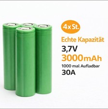 2x Akku 3,7v Batterie 3000mAh