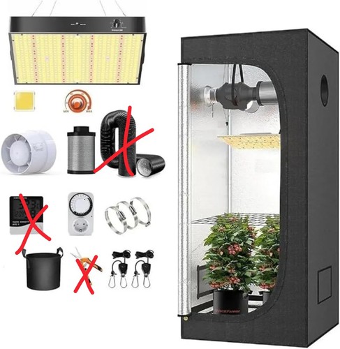 Growbox set 100x100x200 - set,