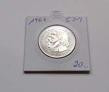 BRD  5 DM  1964 , Silber ~ Johann G. Fichte