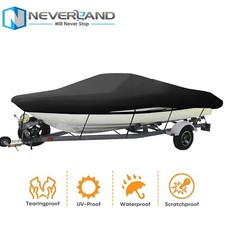 NEVERLAND 210D Bootsabdeckung Boots Abdeckung Bootsplane für 5.2-5.8m Spitzgatt