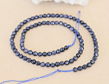 4 mm Facettiert Blaufluss Strang , 38 cm,  ( HK-14)