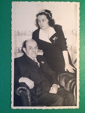 Alt Foto Vintage antik AK Photo Frau Woman Mann Man Sessel Stuhl Mode Fashion Xx