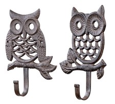 2er Set Wandhaken Eule