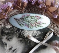 Brosche Emaille Silber