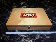 Lego Holzkiste Vintage 60er 70er mit alten Anleitungen Werbung und Volkswagen