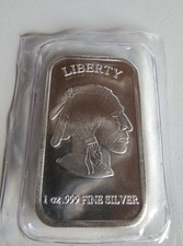 1 oz Silber Barren Liberty eingeschweißt top erhalten