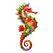 Metall Seepferdchen Wanddeko