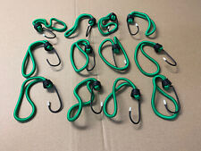 12x Metallhaken für Anhängernetz, Ladungssicherungsnetz, Farbe Grün