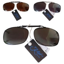 Sonnenbrille Clip On polarisiert Brillenaufsatz für Brillenträger Metall