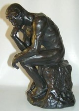 MUSEUMSSHOP  - RODIN SKULPTUR DER DENKER 24CM SONDERPR. OHNE ORIGINALVERPACKUNG