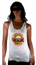 AMPLIFIED Offic. GUNS N'ROSES Drum Logo Rock Star Vintage Print Tank Top Shirt L