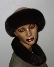 Nerz Pelz Stirnband Echtfell Haarband Saga Mink Fell Schal Pelzkragen Sky Band