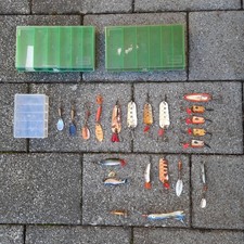 Konvolut alte Blinker Spinner ABU mepps, Effzett ...