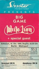 White lion tour 1989 - lion, |