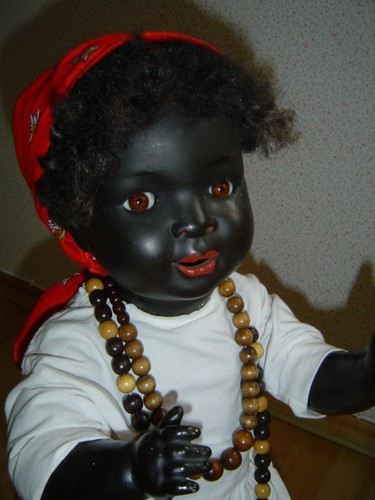 Seltene große farbige puppe - große,