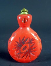 altes Schnupftabakglas -