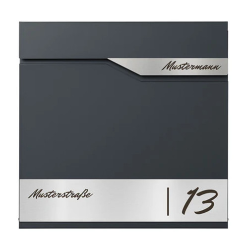 Briefkasten anthrazit mit - b7,