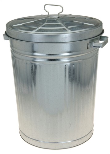 Zink abfalleimer mit deckel - zink,