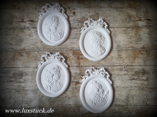 Jugendstil set wandrelief - 4,