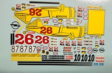 Decal Steinmetz Opel Commodore , 3 Versionen !! Dieter Fröhlich , Jumbo,    1:43