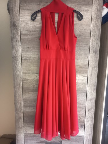 Swing rotes linien - rotes, a-linien-kleid