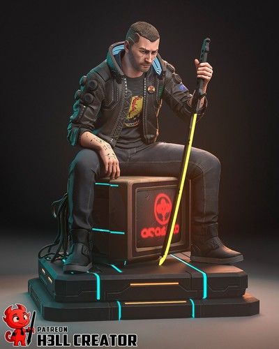 Male cyberpunk 2077 - -,