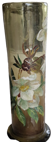 Antike jugendstil glasvase - antike,
