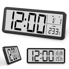 Digital Wanduhr Wecker LCD