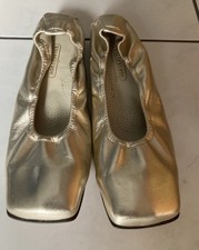 Valleverde Schuhe Halbschuhe Ballerinas Damen gold 39,5