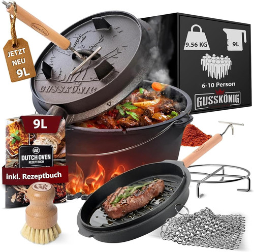 Dutch oven set gusseisen - oven,